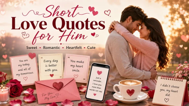 Short Love Quotes for Him