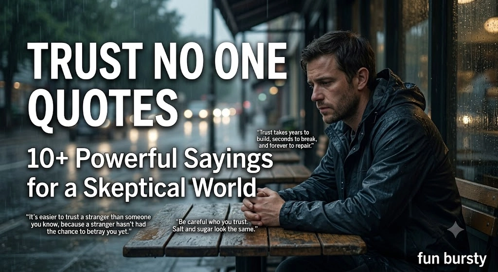 Trust No One Quotes