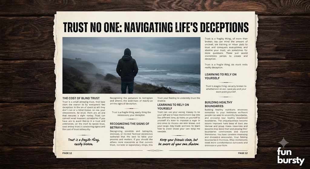 Trust No One Quotes