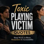 Toxic Playing Victim Quotes