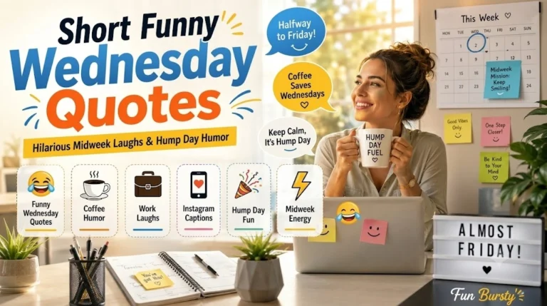 Short Funny Wednesday Quotes
