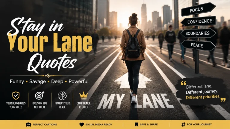 Stay In Your Lane Quotes